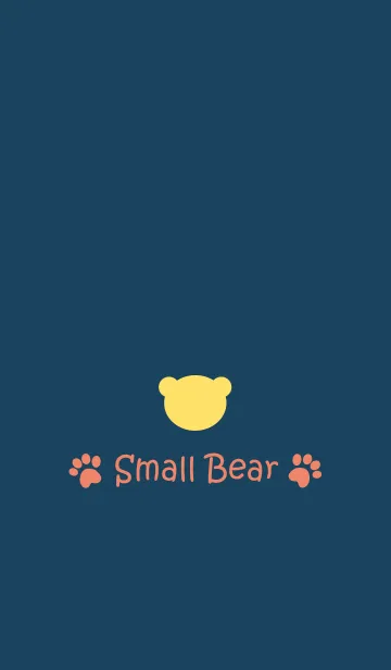 [LINE着せ替え] Small Bear *NAVY+YELLOW 3*の画像1