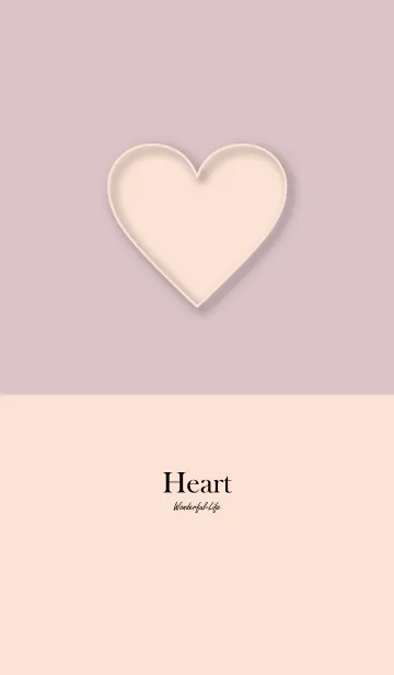 [LINE着せ替え] Simple heart plate 3.の画像1