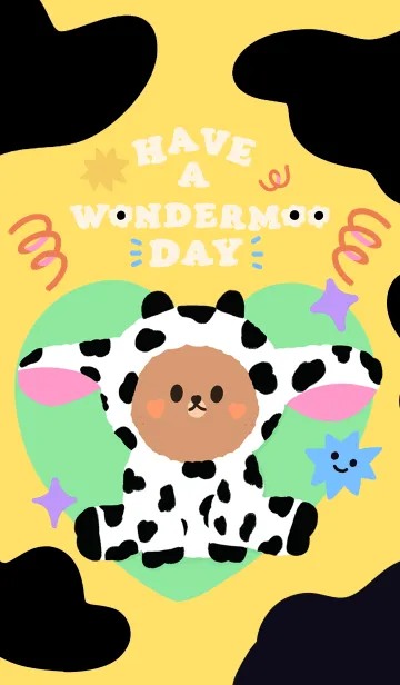 [LINE着せ替え] HAVE A WONDERMOO DAY :-)の画像1