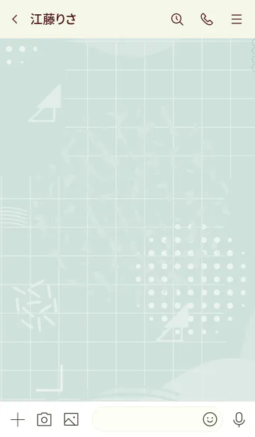 [LINE着せ替え] Abstract Opal Greenの画像3