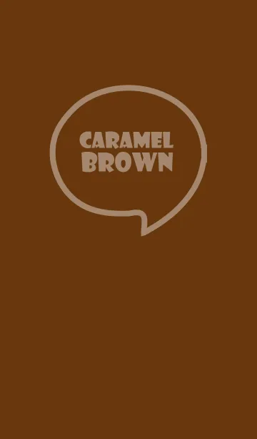 [LINE着せ替え] Love Caramel Brown Theme Vr.6 (JP)の画像1