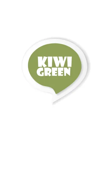 [LINE着せ替え] Kiwi Green Button In White V.3 (JP)の画像1