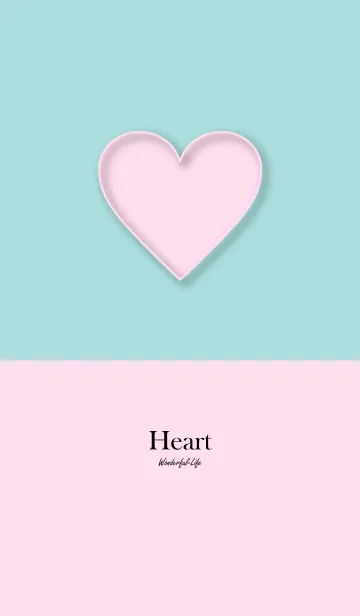 [LINE着せ替え] Simple heart plate 4.の画像1