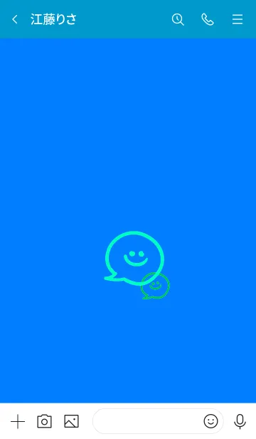 [LINE着せ替え] 2トーン ミニ スマイル 2 06の画像3