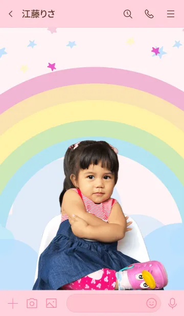 [LINE着せ替え] Nicha Cute 01の画像3