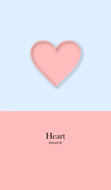 [LINE着せ替え] Simple heart plate 5.の画像1