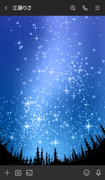 [LINE着せ替え] 星の降る夜に＊35★北欧白夜の画像3