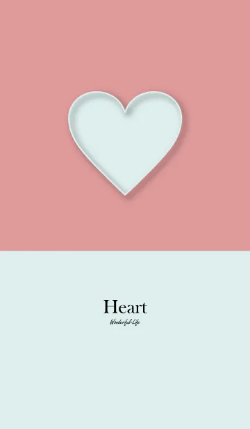 [LINE着せ替え] Simple heart plate 7.の画像1