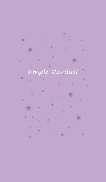 [LINE着せ替え] simple stardust**purple2の画像1