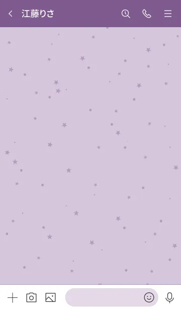 [LINE着せ替え] simple stardust**purple2の画像3