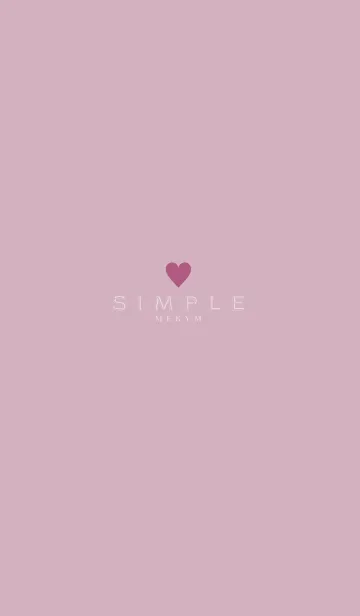[LINE着せ替え] -DUSKY PINK SIMPLE- 4の画像1