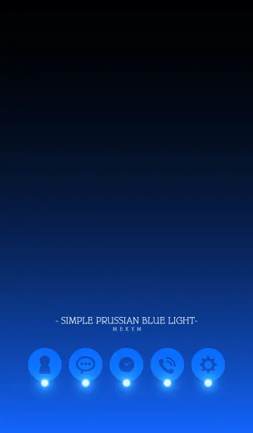 [LINE着せ替え] - SIMPLE PRUSSIAN BLUE LIGHT -の画像1
