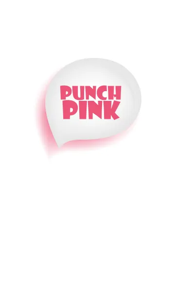[LINE着せ替え] Punch Pink & White Theme Vr.2 (JP)の画像1