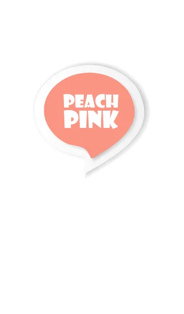 [LINE着せ替え] Peah Pink Button In White V.3 (JP)の画像1