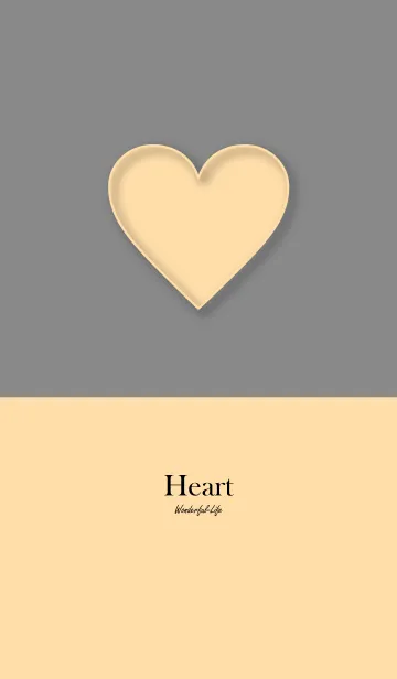 [LINE着せ替え] Simple heart plate 8.の画像1