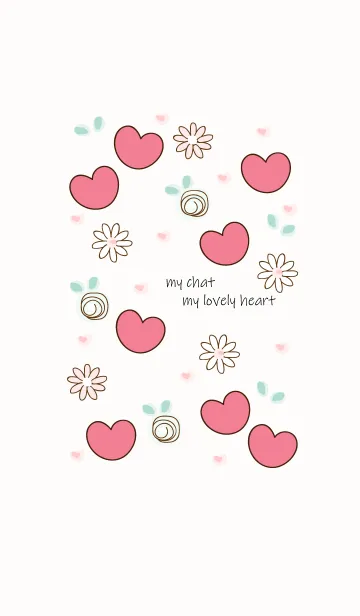 [LINE着せ替え] My chat my lovely heart 5の画像1