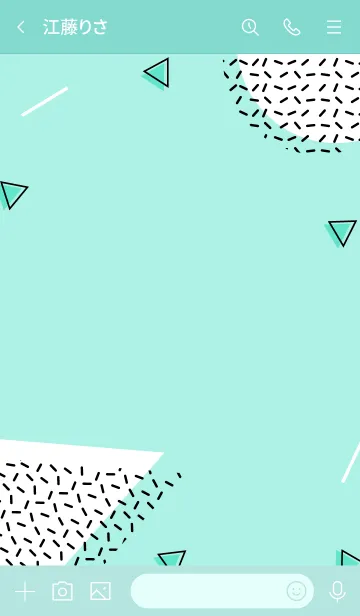 [LINE着せ替え] Abstract Turquoiseの画像3
