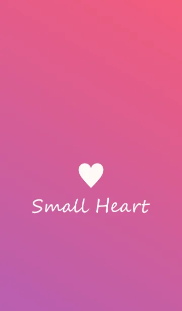 [LINE着せ替え] Small Heart *Purple+Pink*の画像1