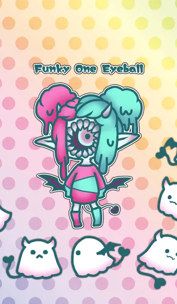 [LINE着せ替え] FUNKY★一つ目ちゃんの画像1