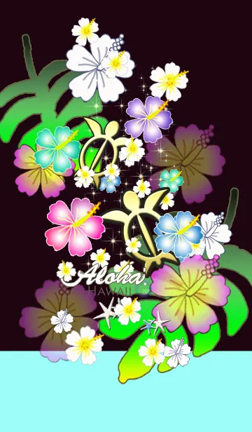 [LINE着せ替え] オトナノ♡ハワイ＊ALOHA+179の画像1