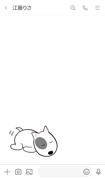[LINE着せ替え] Cute Bull Terrier3の画像3