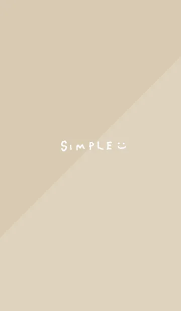 [LINE着せ替え] シンプル2色ベージュ2の画像1