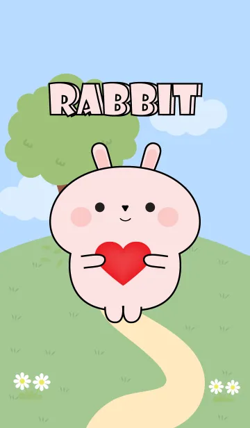 [LINE着せ替え] Love Emotions Pink Rabbit Theme (JP)の画像1
