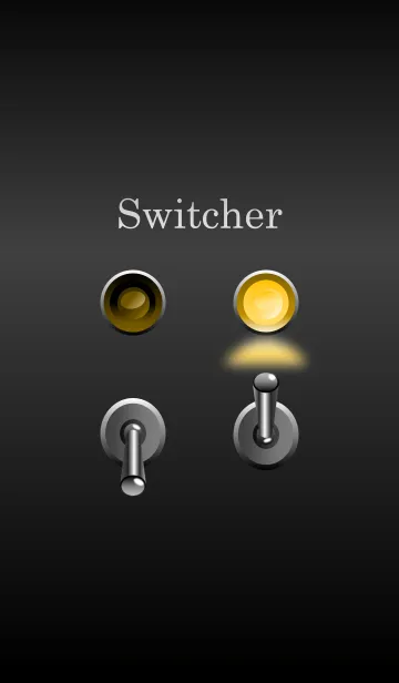 [LINE着せ替え] シンプルトグルスイッチの画像1