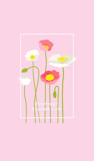 [LINE着せ替え] Everyday Flower Life_pinkの画像1