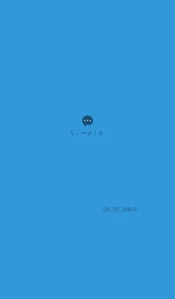 [LINE着せ替え] シンプル68 S17 ブルー1-9の画像1