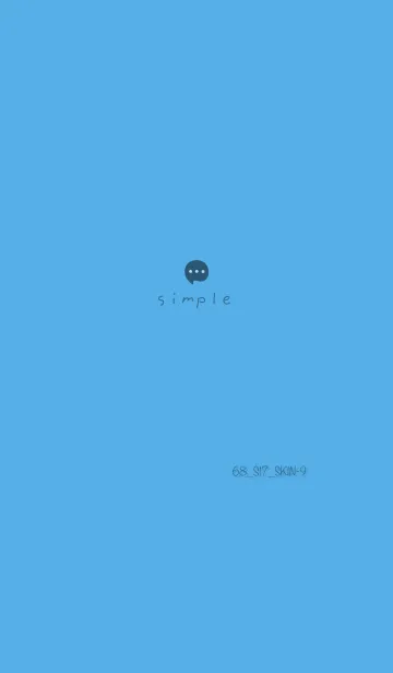 [LINE着せ替え] シンプル68 S17 ブルー5-9の画像1