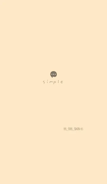 [LINE着せ替え] シンプル18 S18 ブラウン4-6の画像1