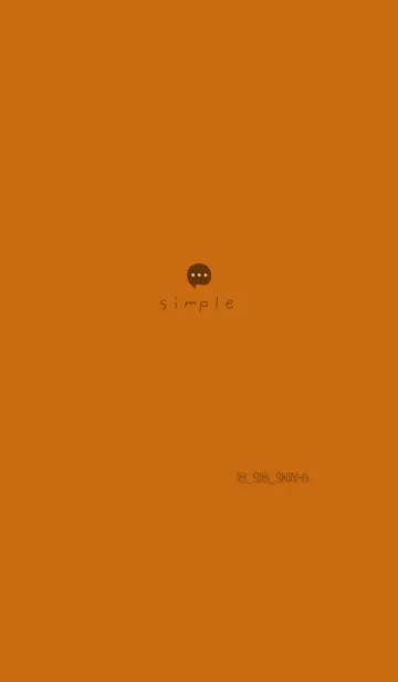 [LINE着せ替え] シンプル18 S18 ブラウン5-6の画像1