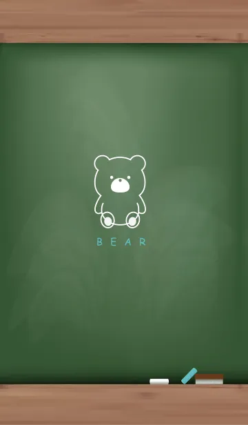 [LINE着せ替え] Black Board BEAR 36.の画像1