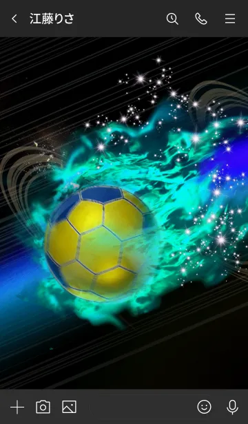 [LINE着せ替え] ハンドボール 〜Handball Fire〜Blueの画像3