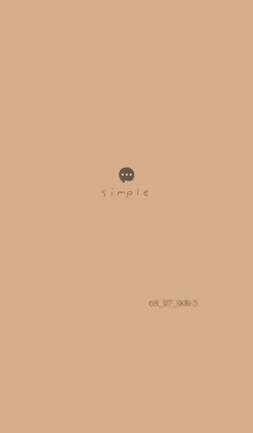 [LINE着せ替え] シンプル68 S17 ベージュ2-3の画像1