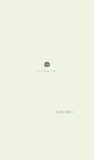 [LINE着せ替え] シンプル18 S18 グリーン3-9の画像1