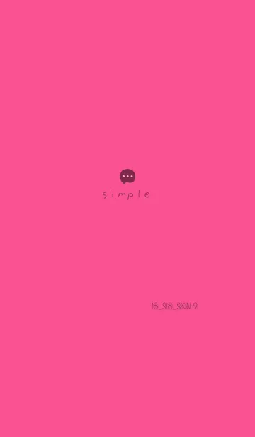 [LINE着せ替え] シンプル18 S18 ピンク1-9の画像1