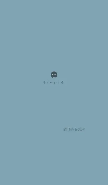 [LINE着せ替え] シンプルB7 S16 07シアン ブラウン2-8の画像1