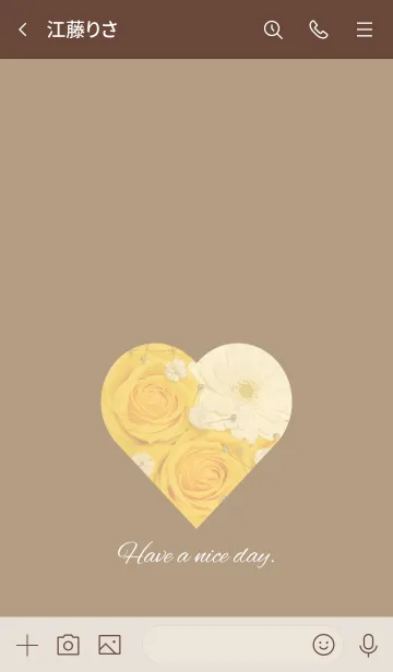 [LINE着せ替え] Yellow Rose Theme ♡ -2021- 11の画像3