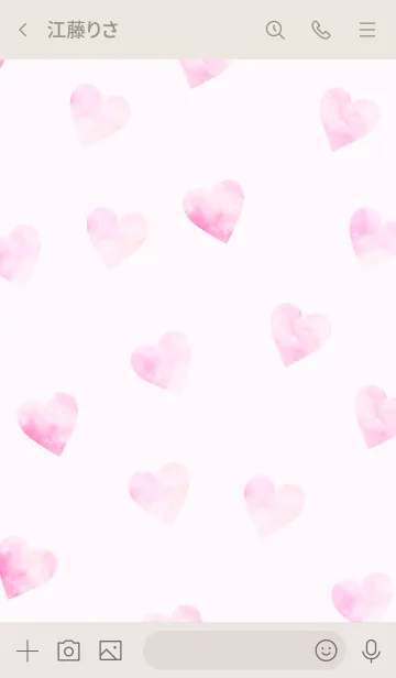 [LINE着せ替え] Watercolor Heart -HAPPY VALENTINE- 2の画像3