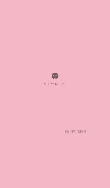 [LINE着せ替え] シンプルB8 S19 ピンク5-3の画像1