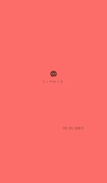 [LINE着せ替え] シンプルB8 S19 レッド1-3の画像1