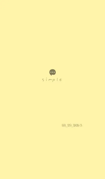 [LINE着せ替え] シンプルB8 S19 イエロー5-3の画像1