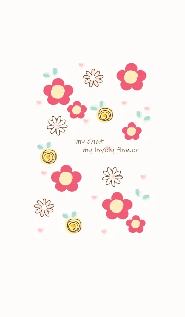 [LINE着せ替え] My chat my lovely flower 32の画像1