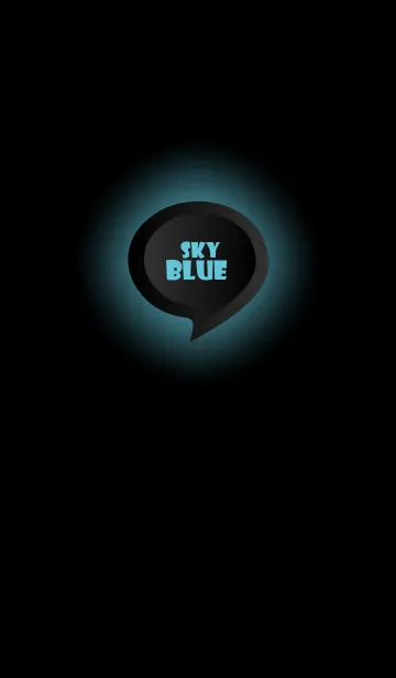 [LINE着せ替え] Sky Blue Button In Black V.4 (JP)の画像1