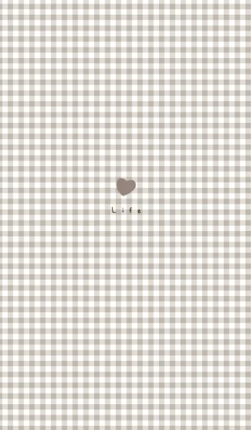 [LINE着せ替え] 大人かわいいチェック。ハート。の画像1