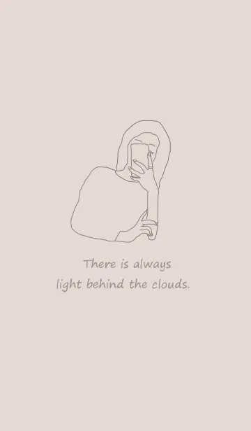 [LINE着せ替え] selfie girl /kusumi beigeの画像1