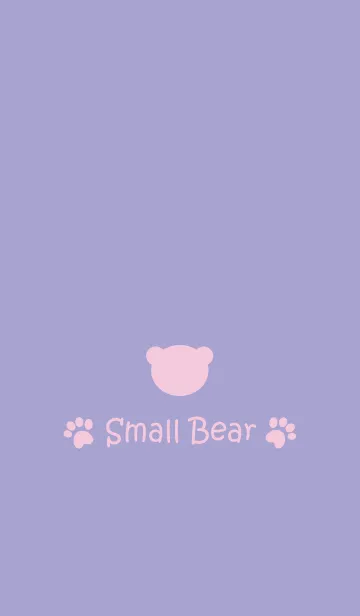 [LINE着せ替え] Small Bear *PINKPURPLE*の画像1