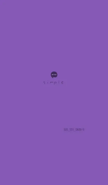 [LINE着せ替え] シンプルB8 S19 パープル1-9の画像1